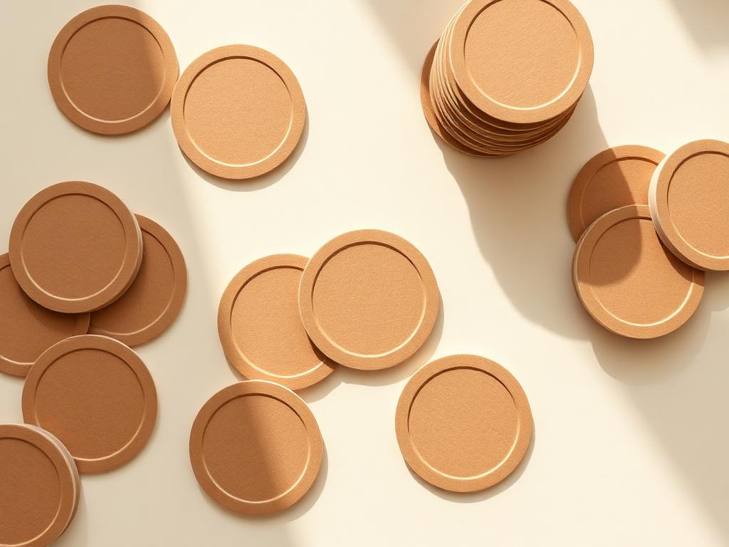 Kraft Round Seals 1.5"